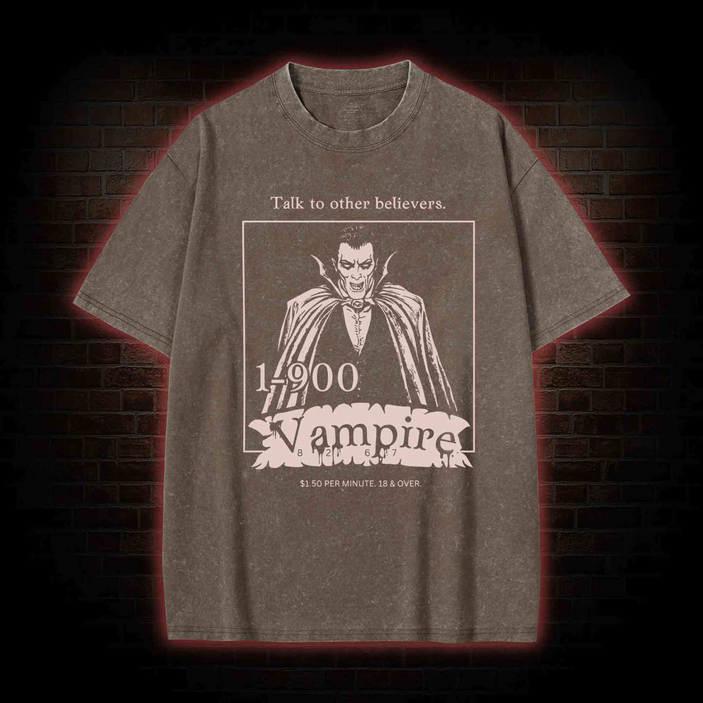 1-900 Vampire Washed T-shirt