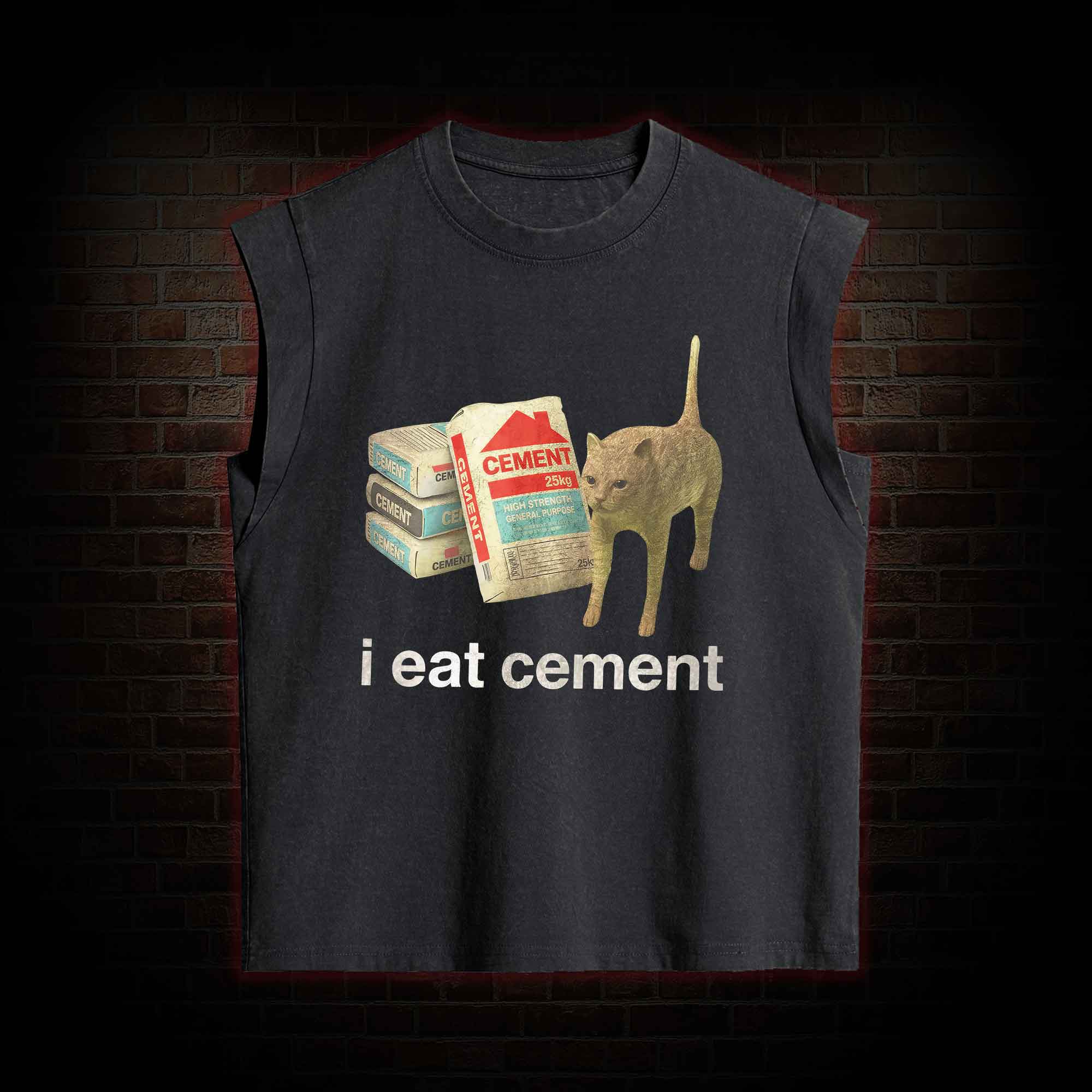 I Eat Cement Women's Washed Tank Top