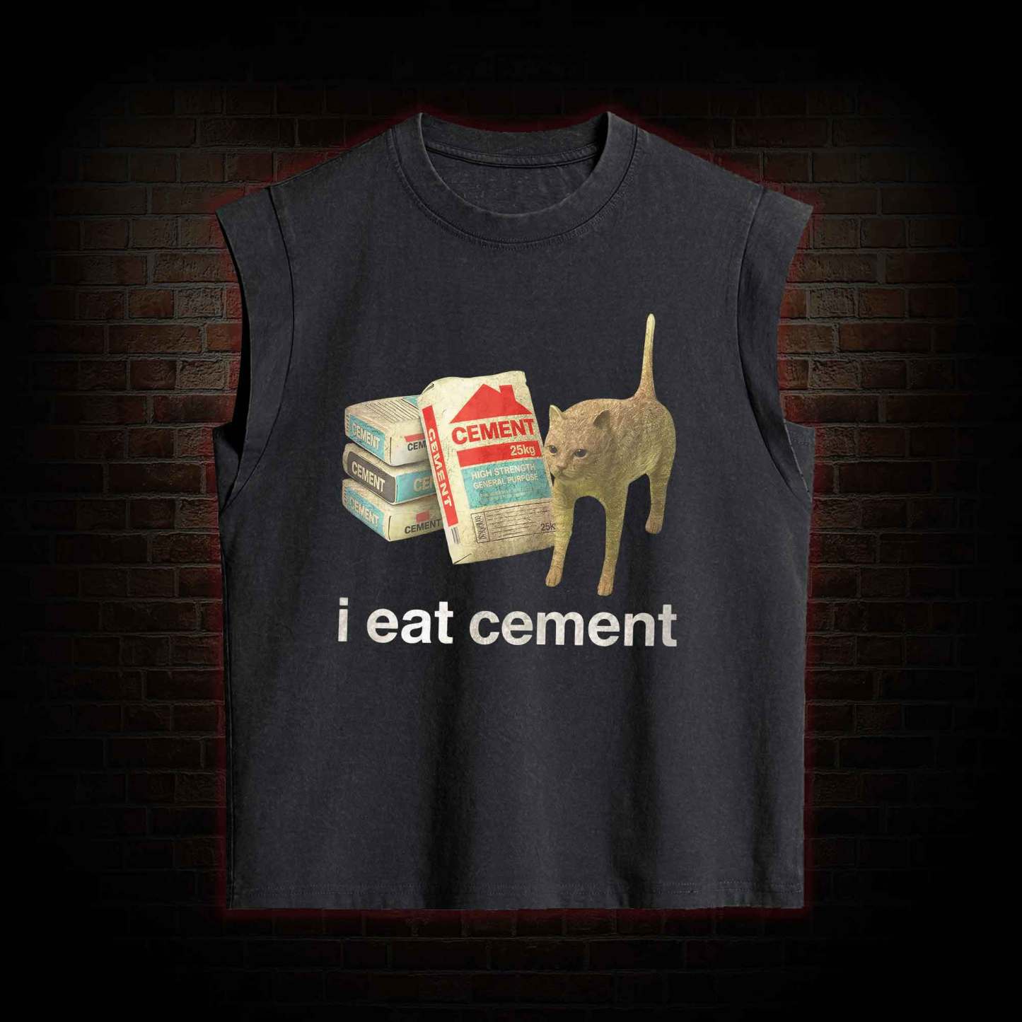 I Eat Cement Women's Washed Tank Top