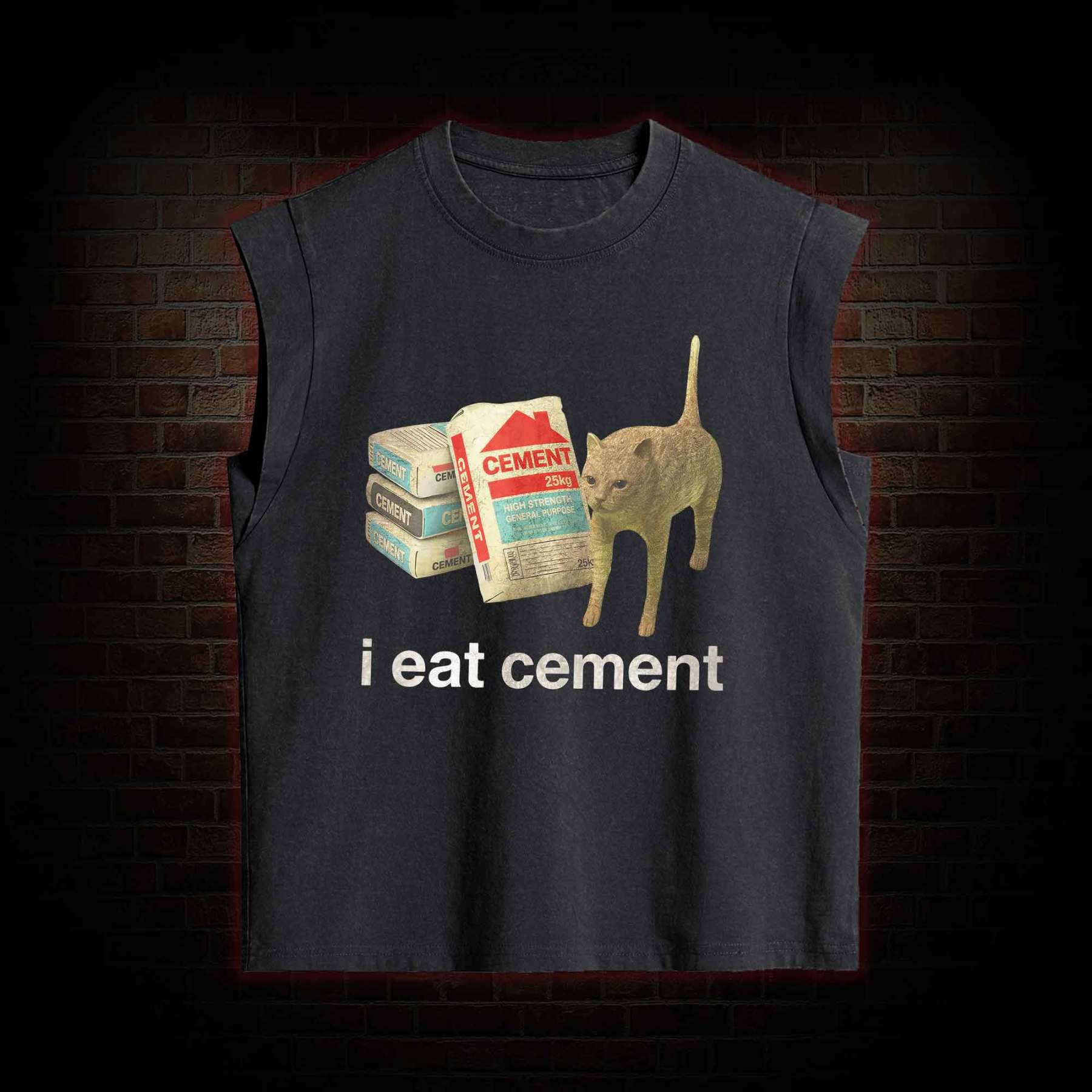 I Eat Cement Women's Washed Tank Top