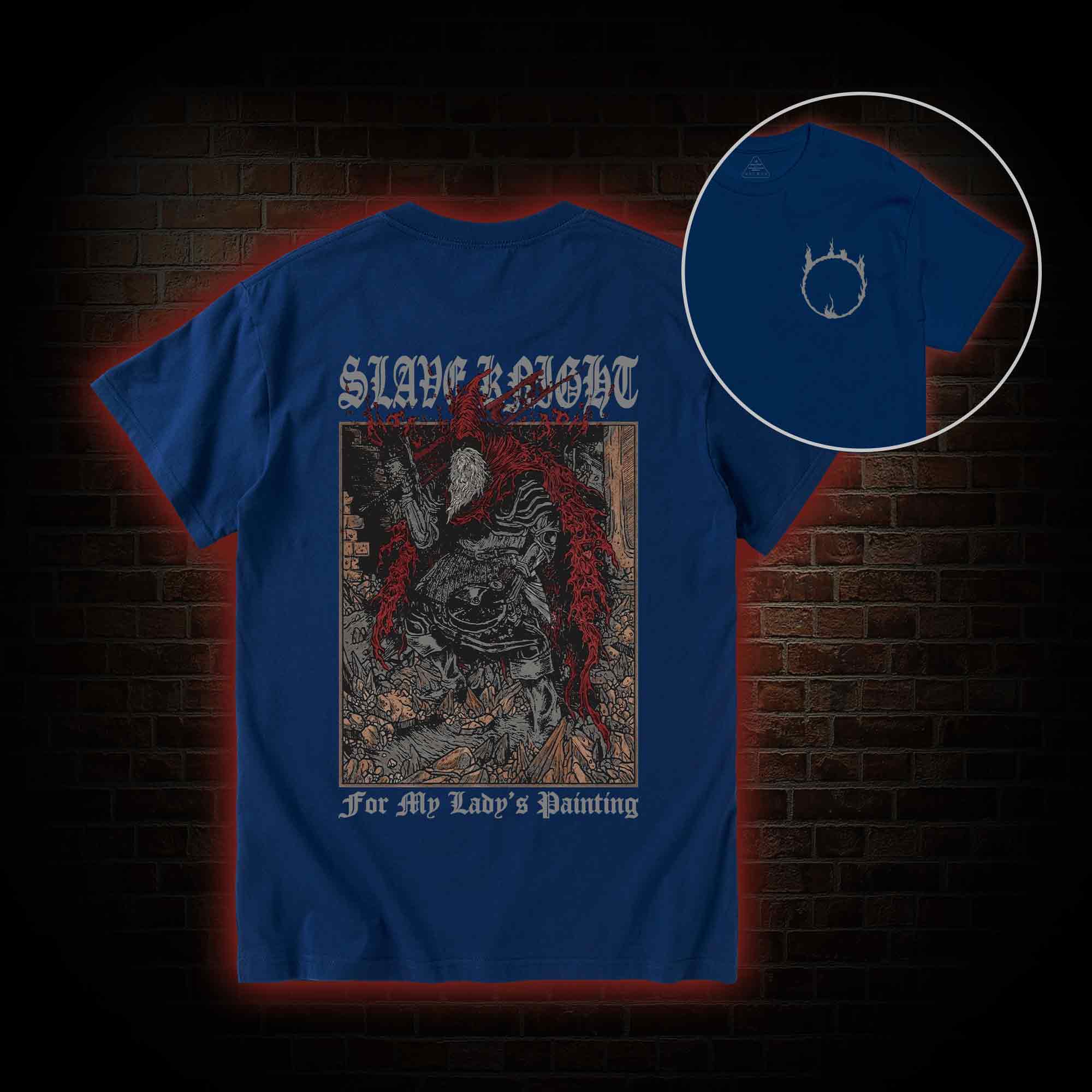 For My Lady's Painting Back Print T-Shirt