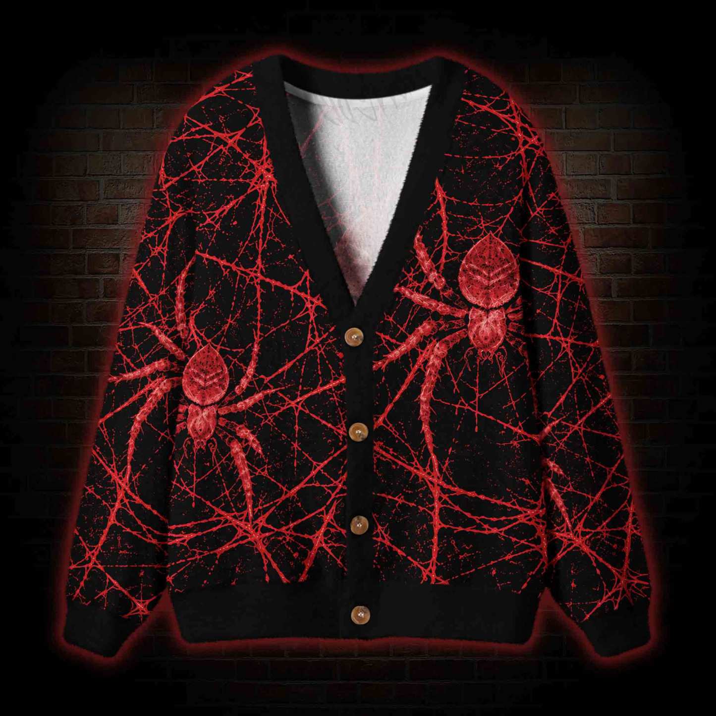 Web of Nightmares Cardigan Sweater
