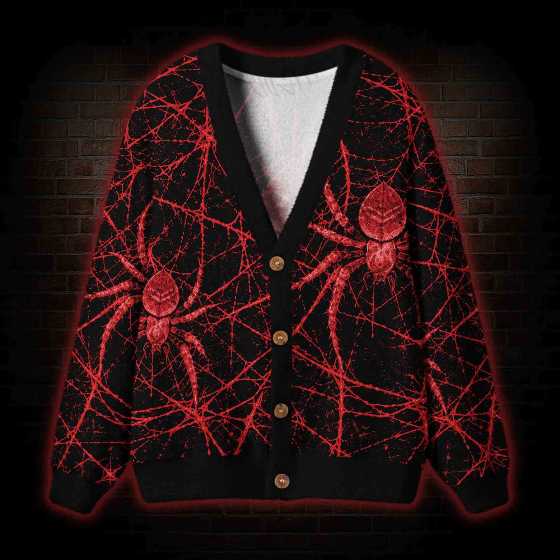Web of Nightmares Cardigan Sweater