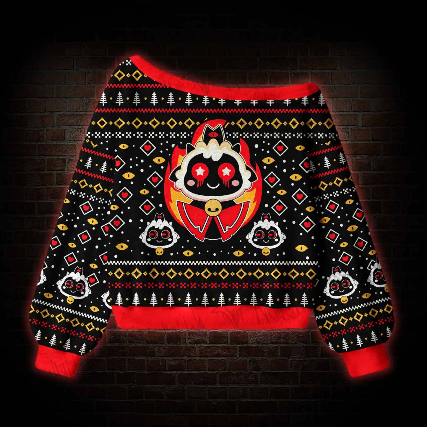Cult of the Lamb Off Shoulder Ugly Sweater
