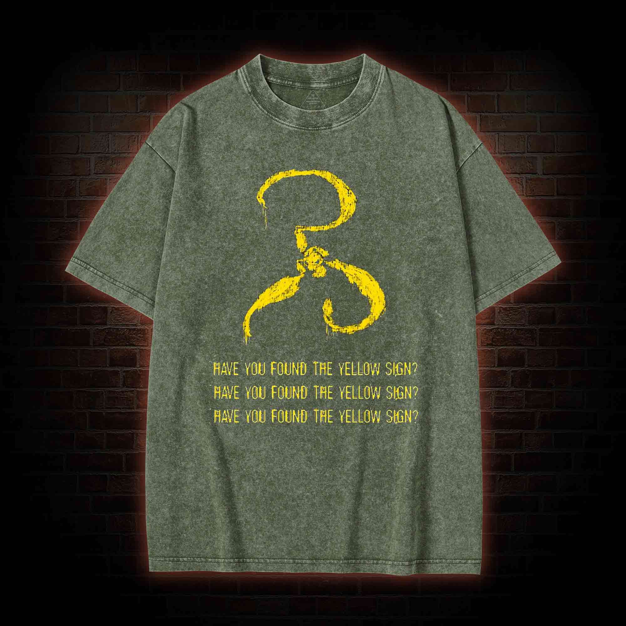 Have you found the Yellow Sign Washed T-shirt