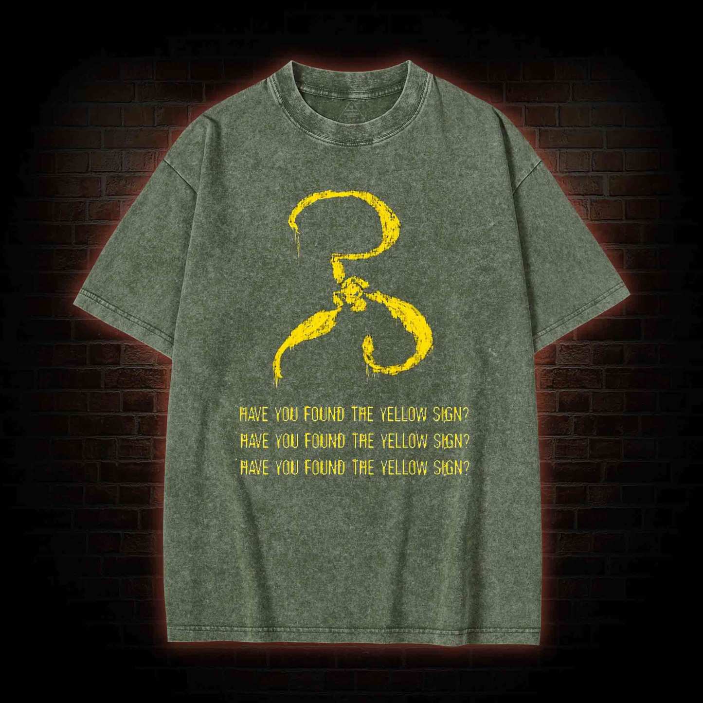 Have you found the Yellow Sign Washed T-shirt