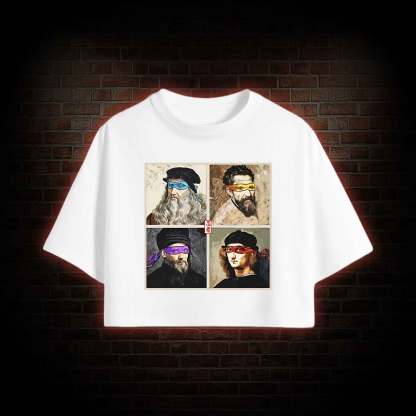 Masters of the Renaissance in the Light Crop Top