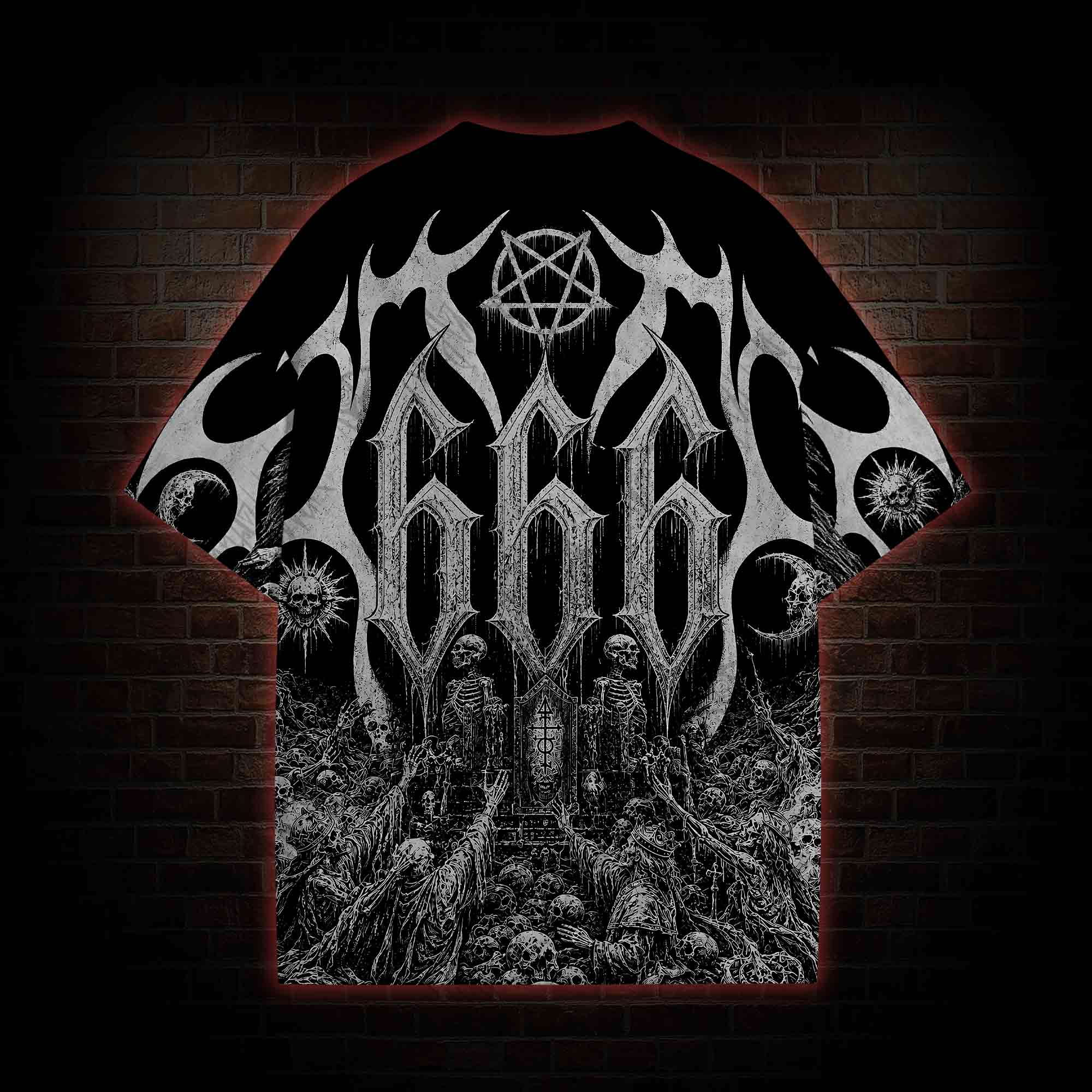 Baphomet’s Skull Throne Eco Graphic T-shirt