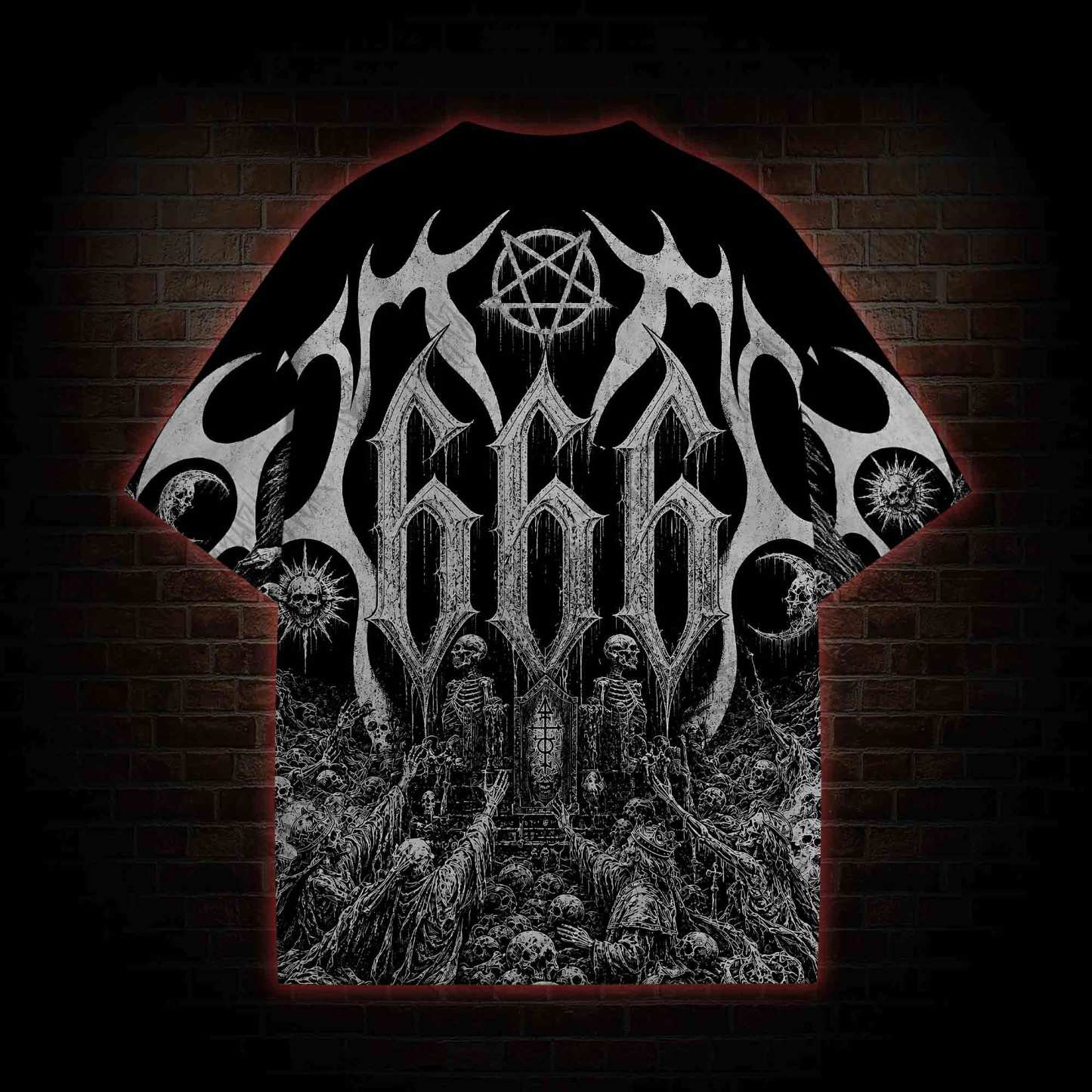 Baphomet’s Skull Throne Eco Graphic T-shirt