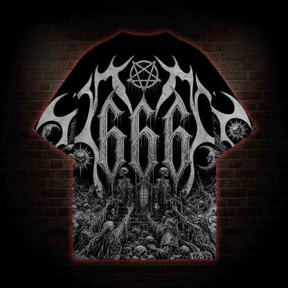 Baphomet’s Skull Throne Eco Graphic T-shirt