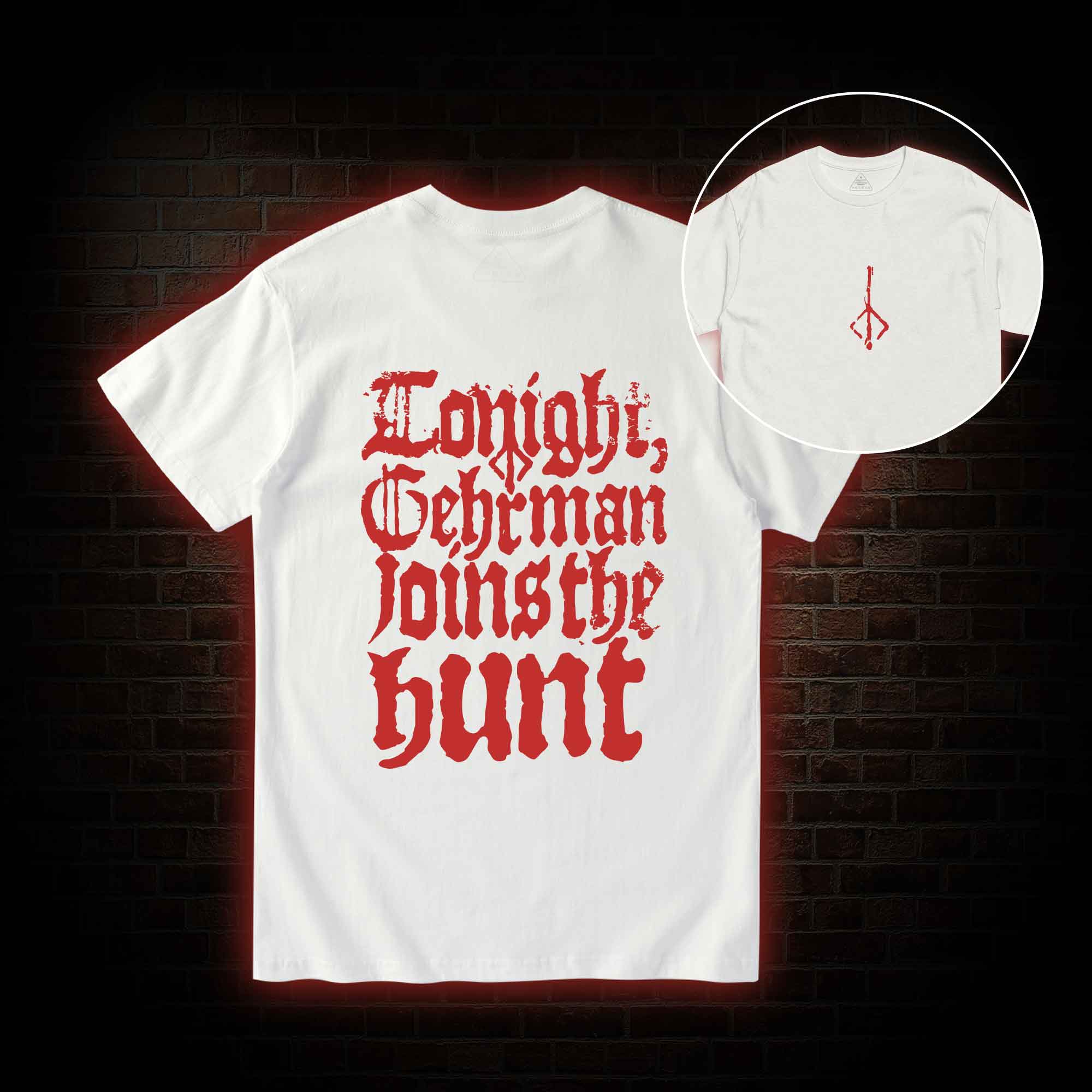 Gehrman Joins The Hunt Back Print T-shirt 