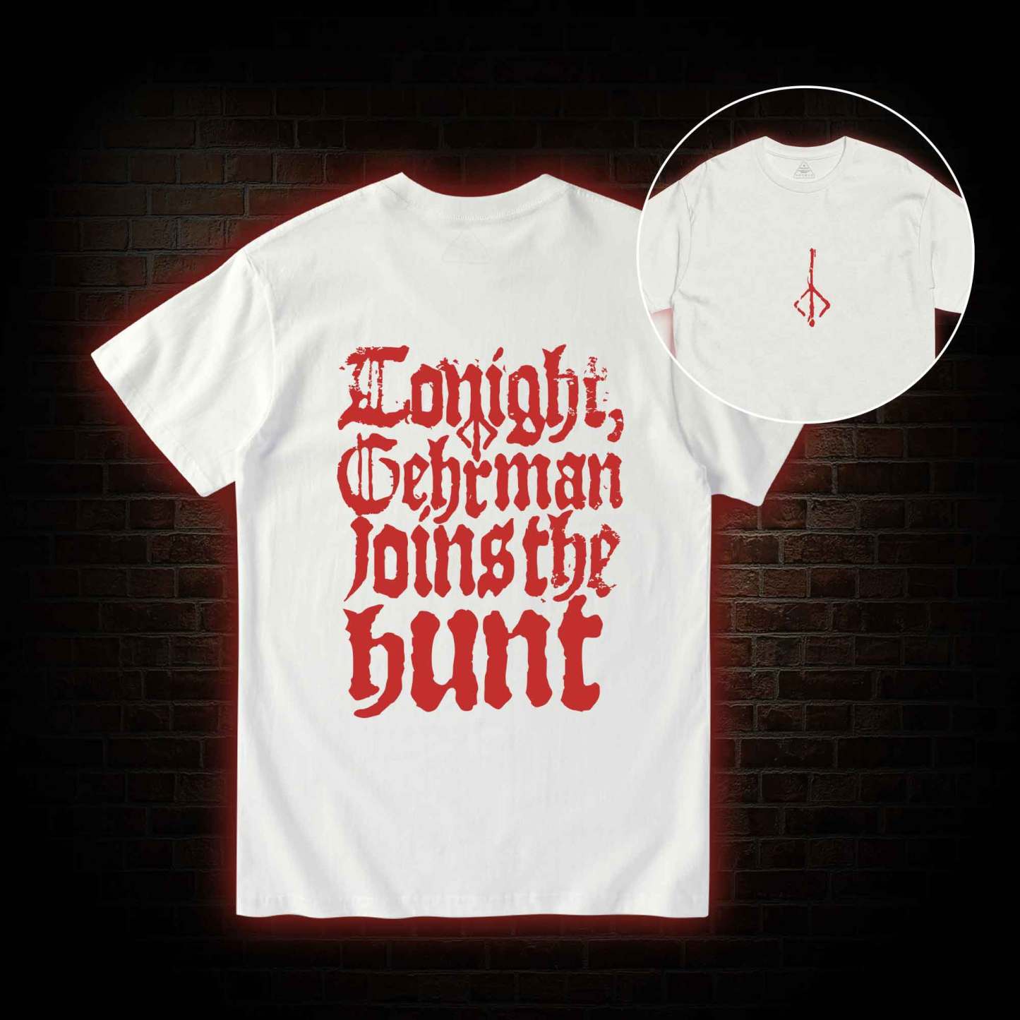 Gehrman Joins The Hunt Back Print T-shirt 