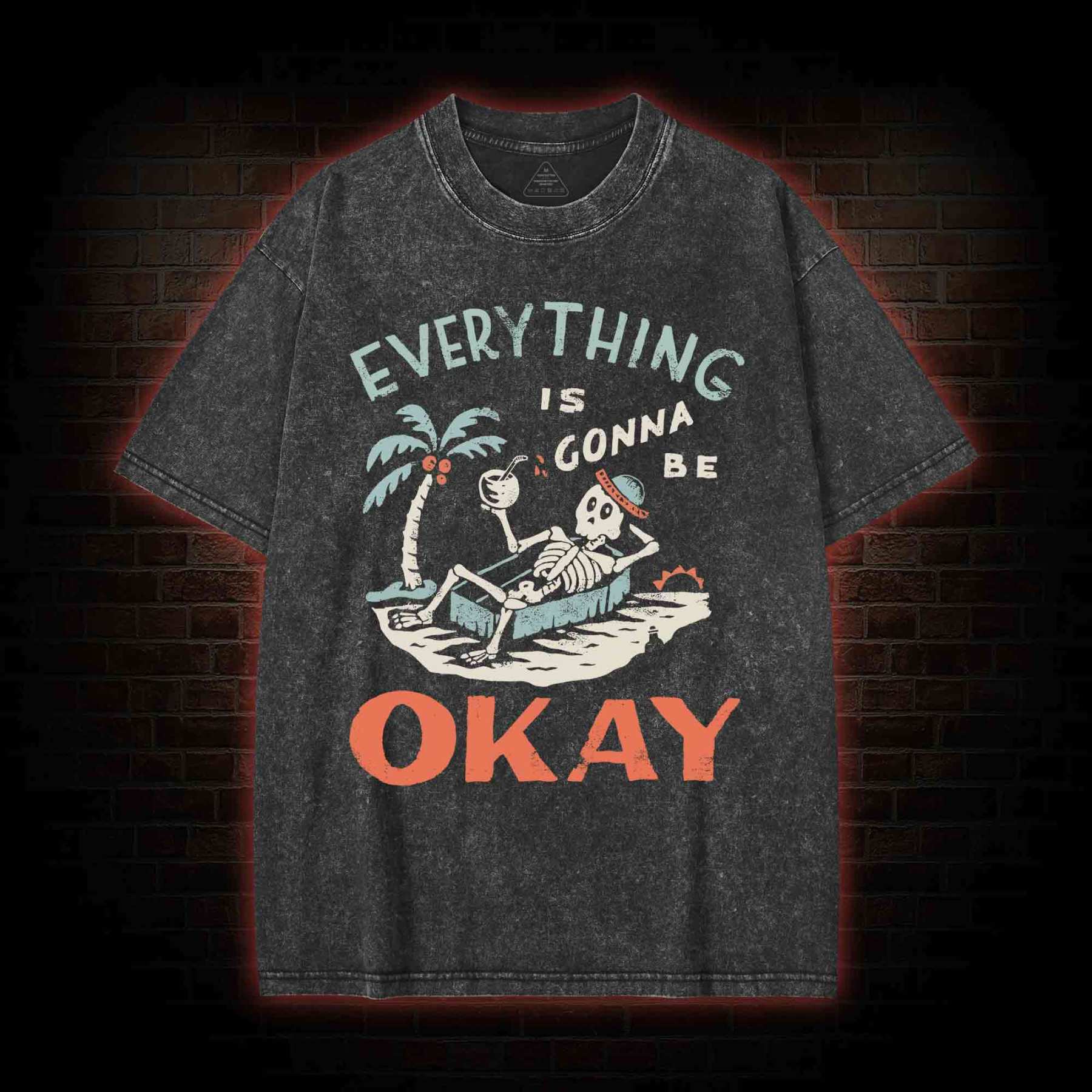 Everything Is Gonna Be Okay Washed T-shirt