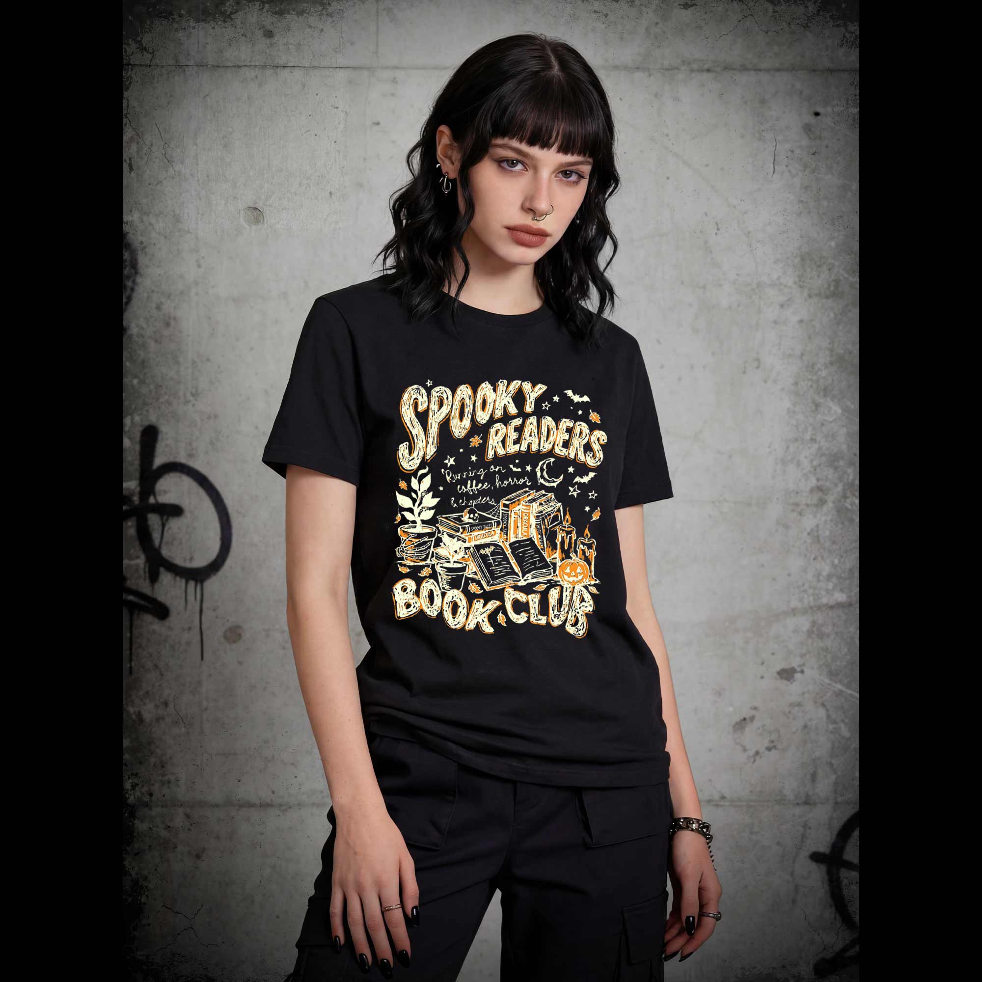 Spooky Readers Book Club Halloween T-shirt