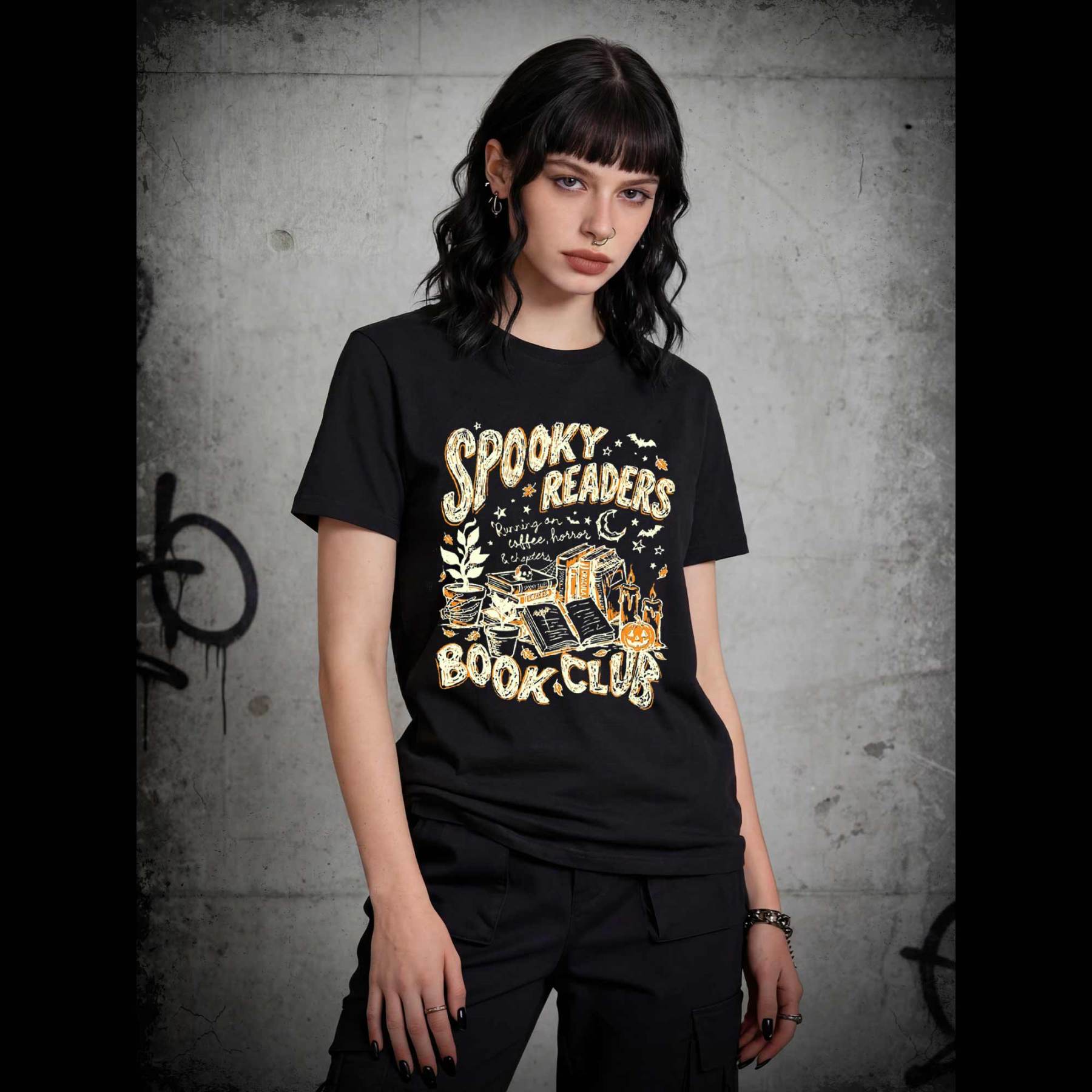 Spooky Readers Book Club Halloween T-shirt