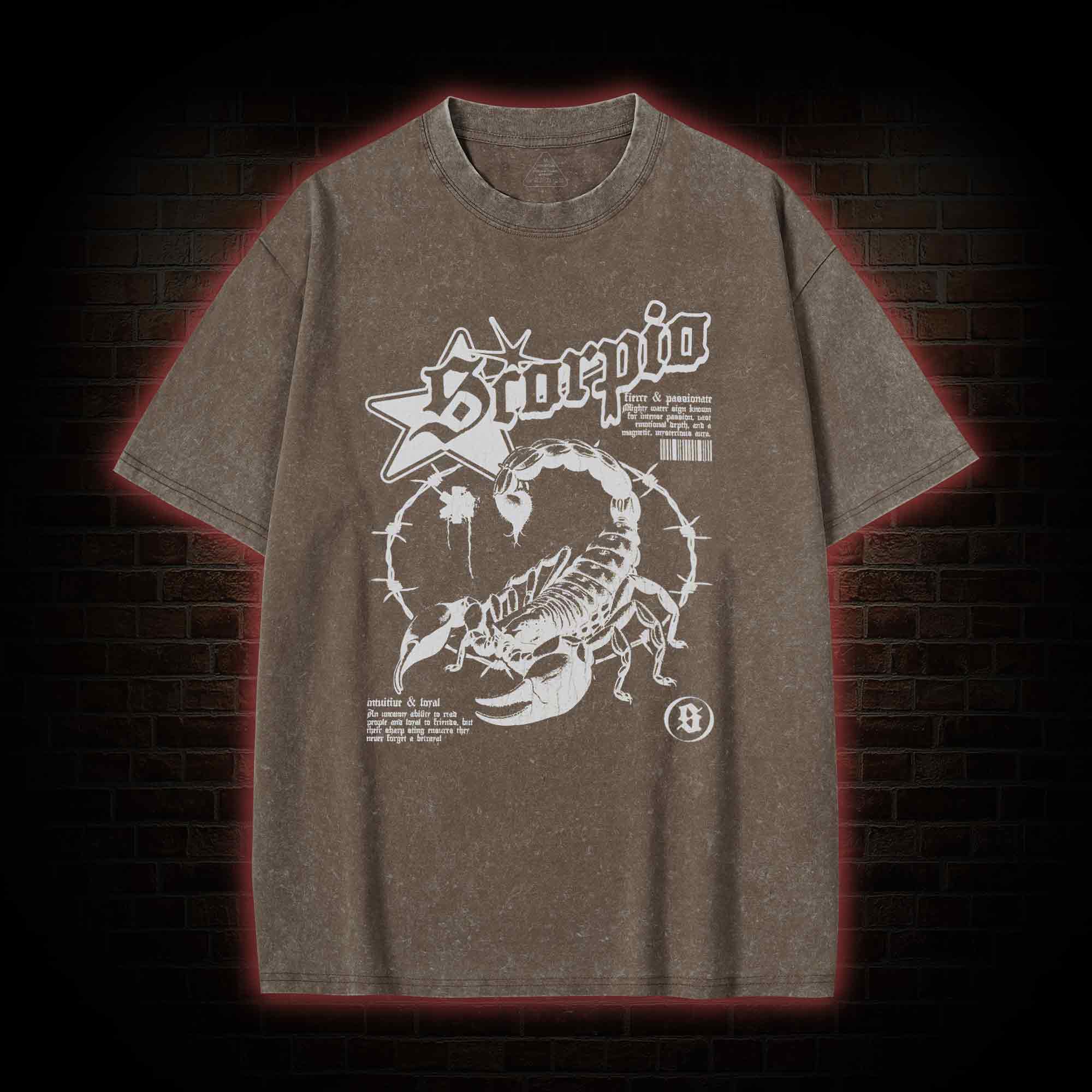 90s Horoscope Scorpio Washed T-shirt