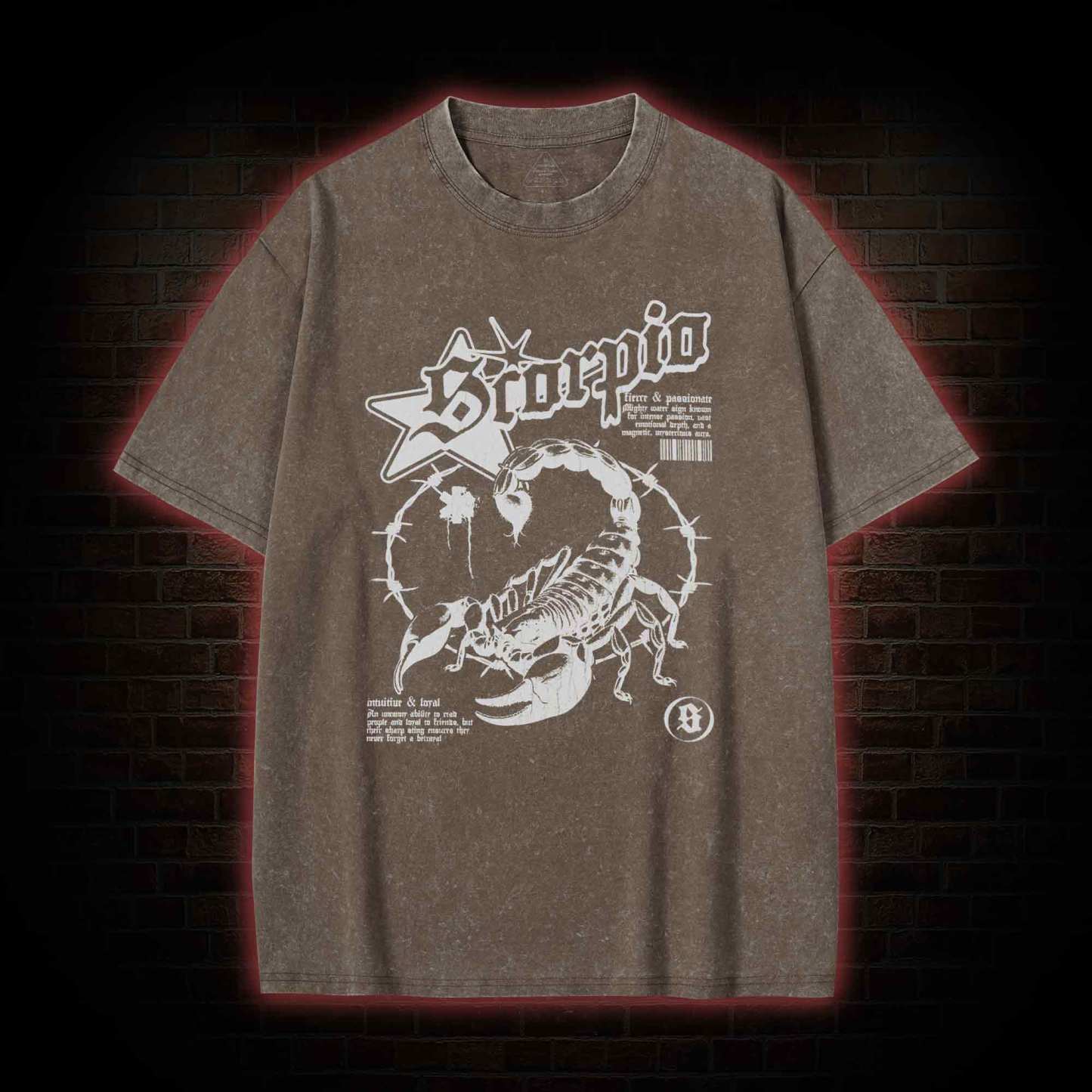 90s Horoscope Scorpio Washed T-shirt