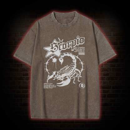 90s Horoscope Scorpio Washed T-shirt