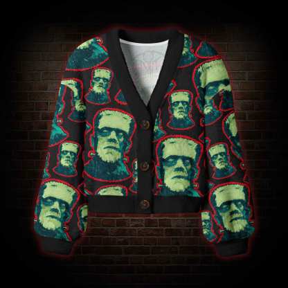 Vintage Frankenstein Women's Cardigan Sweater
