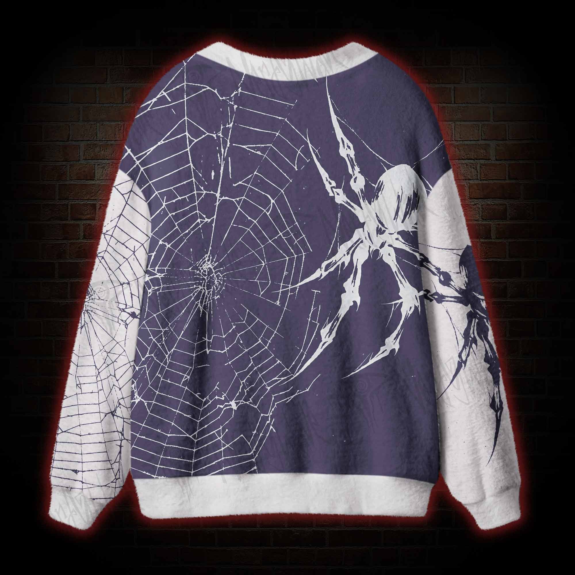 Violet Widow Web Cardigan Sweater