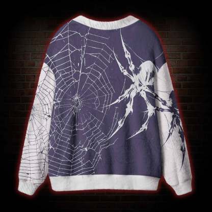 Violet Widow Web Cardigan Sweater