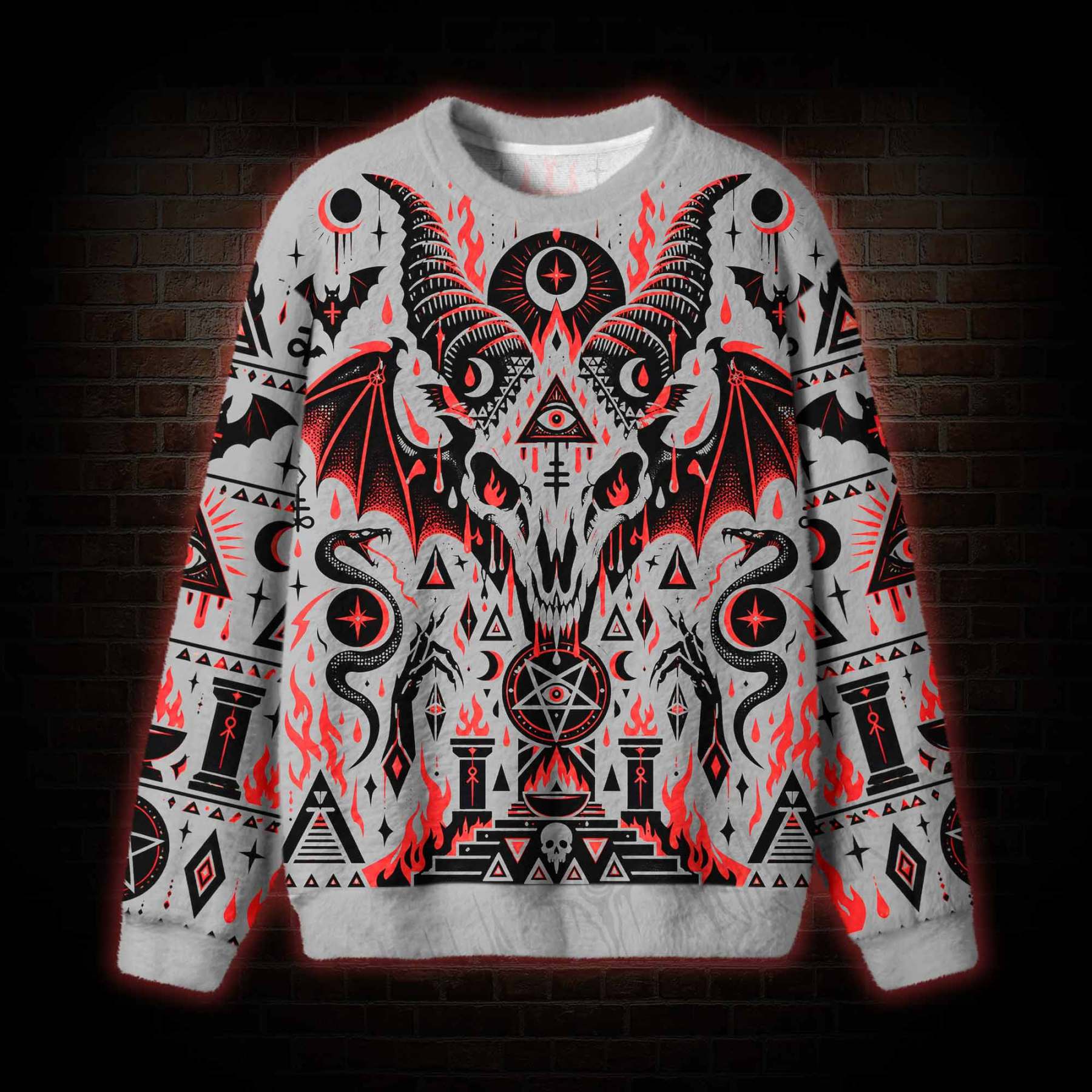 Baphomet's Ritual Ugly Sweatshirts