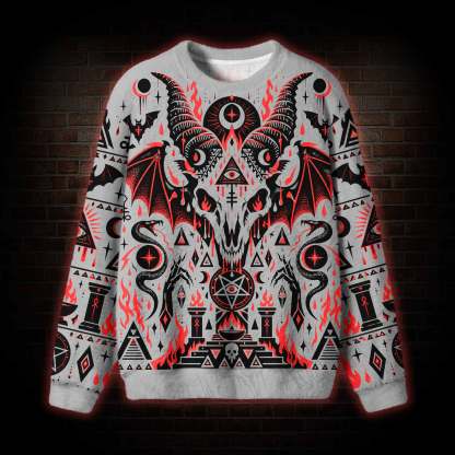 Baphomet's Ritual Ugly Sweatshirts