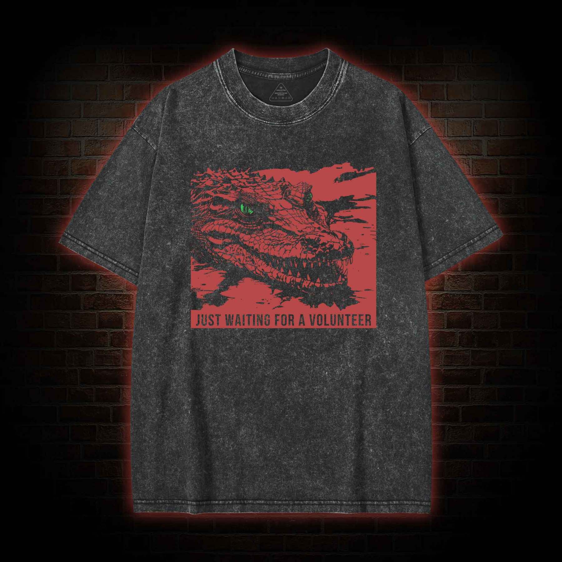 Waiting for a Volunteer Washed T-shirt