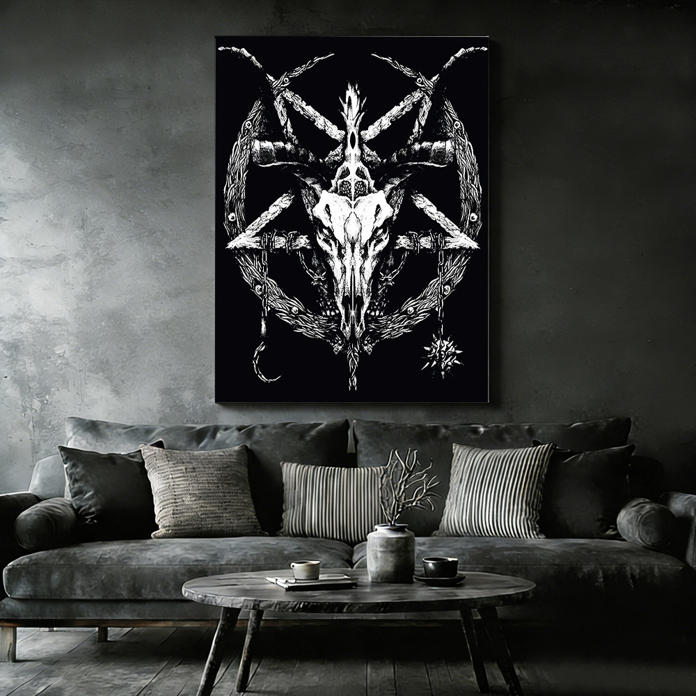 Baphomet Occult Canvas Print