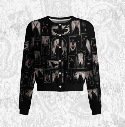 Shadows of Mothman Light Weight Cardigan Sweater