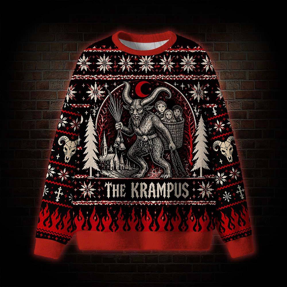 Gothic Krampus Ugly Sweatshirts