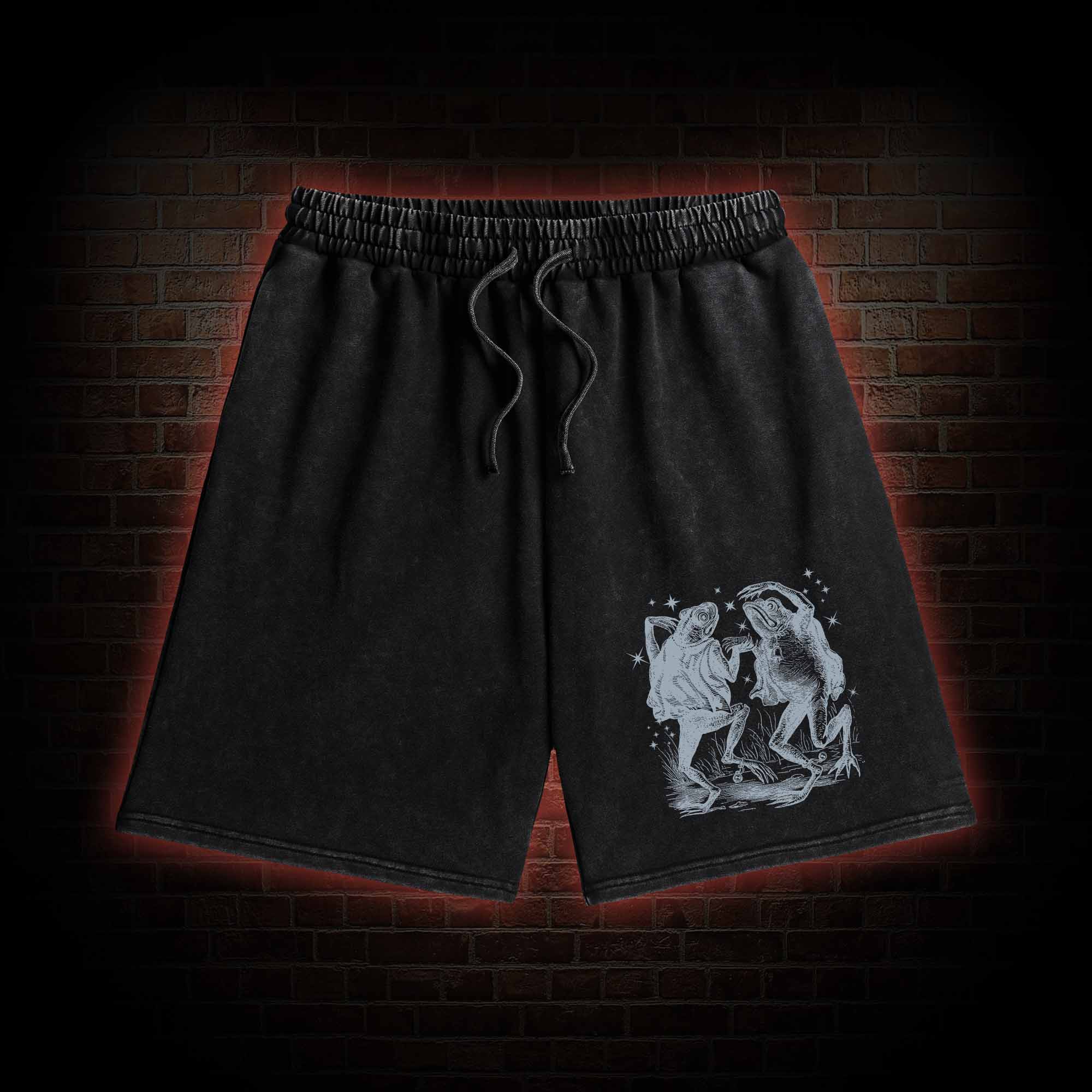 Dancing Frogs Washed Shorts