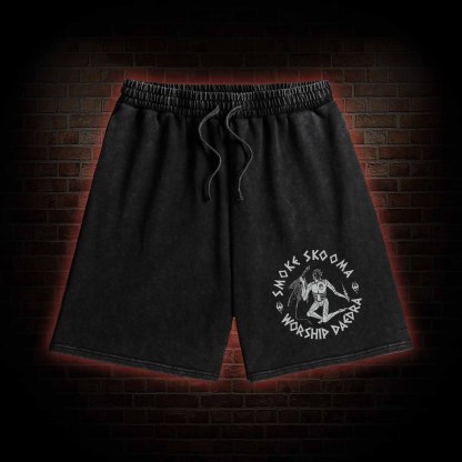 Smoke Skooma Worship Daedra Washed Shorts
