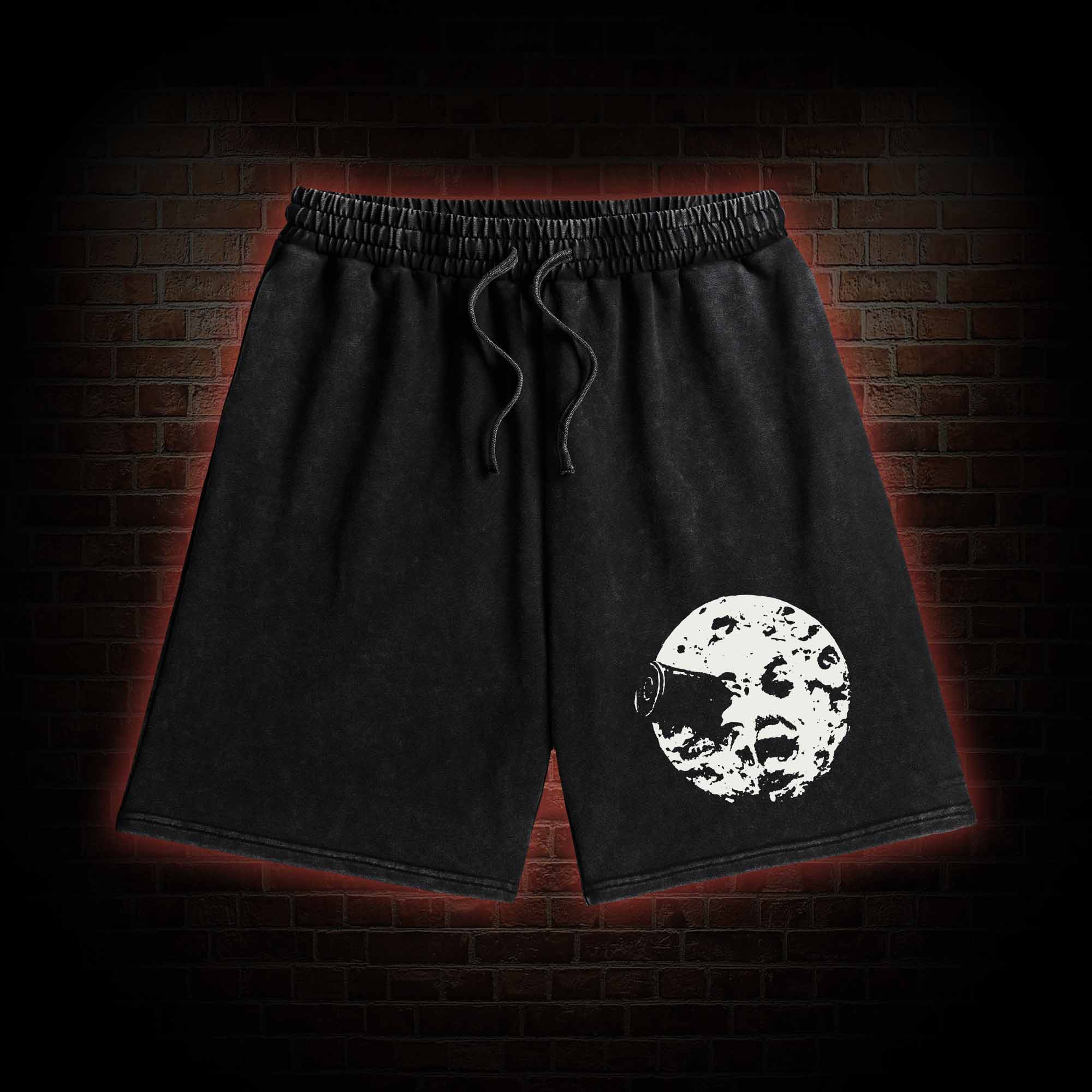 A Trip To The Moon 1902 Washed Shorts