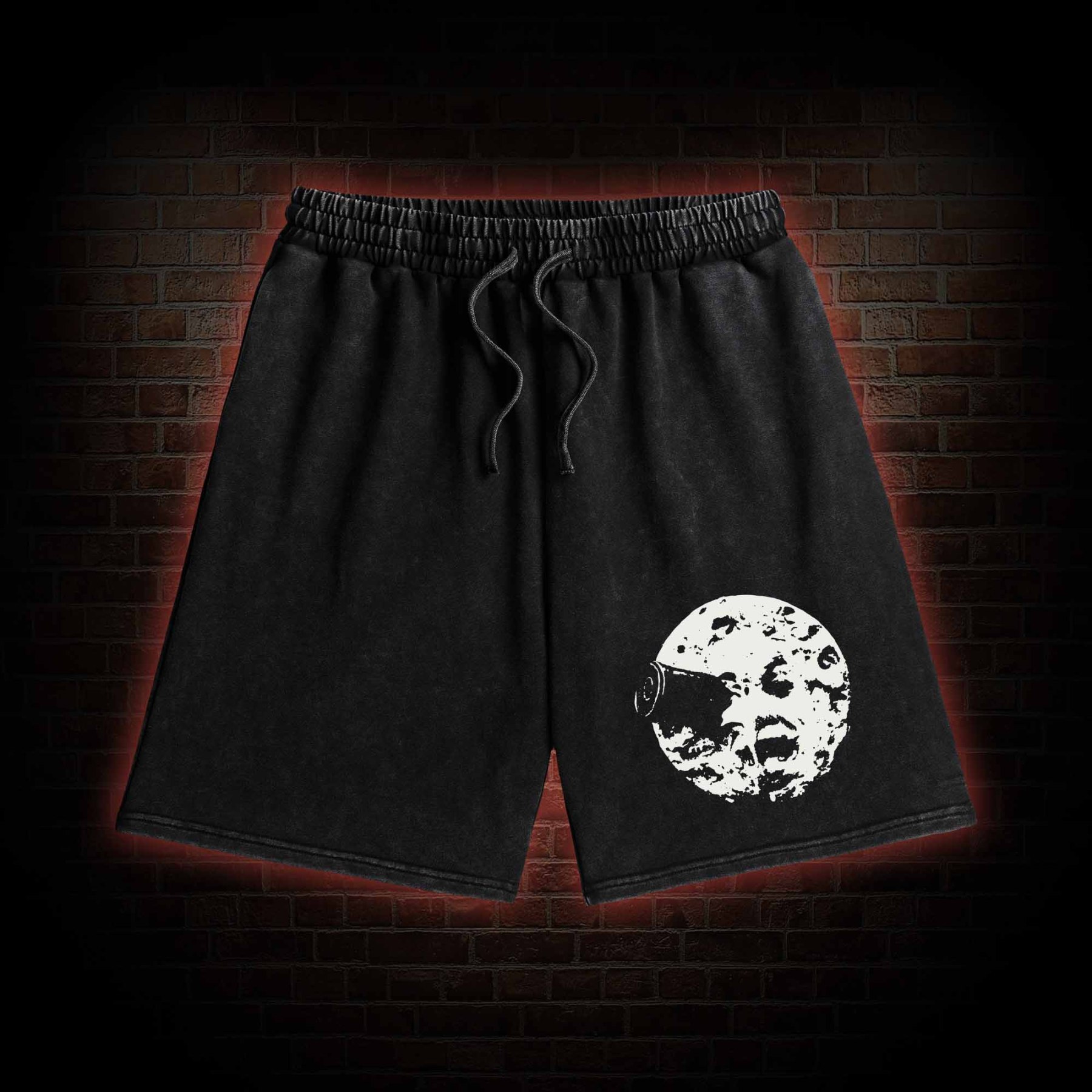 A Trip To The Moon 1902 Washed Shorts