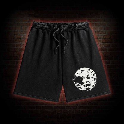 A Trip To The Moon 1902 Washed Shorts