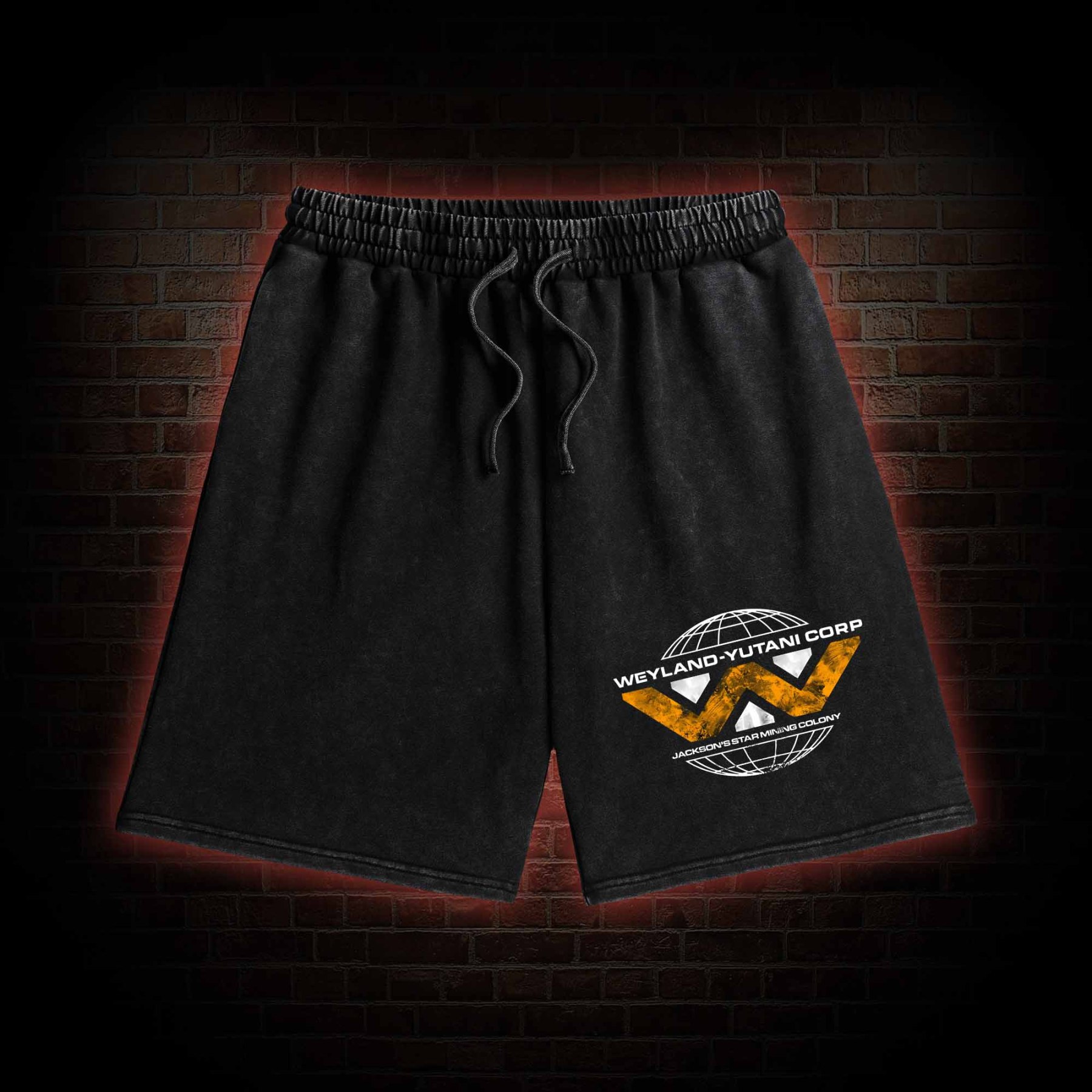 Romulus Weyland Yutani Corp Washed Shorts