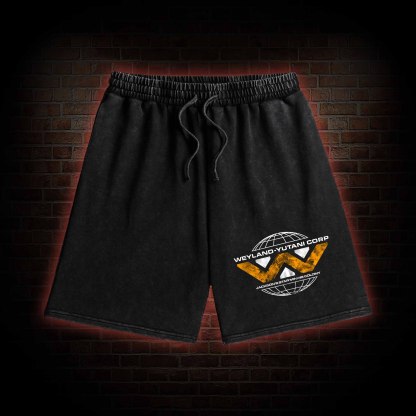 Romulus Weyland Yutani Corp Washed Shorts