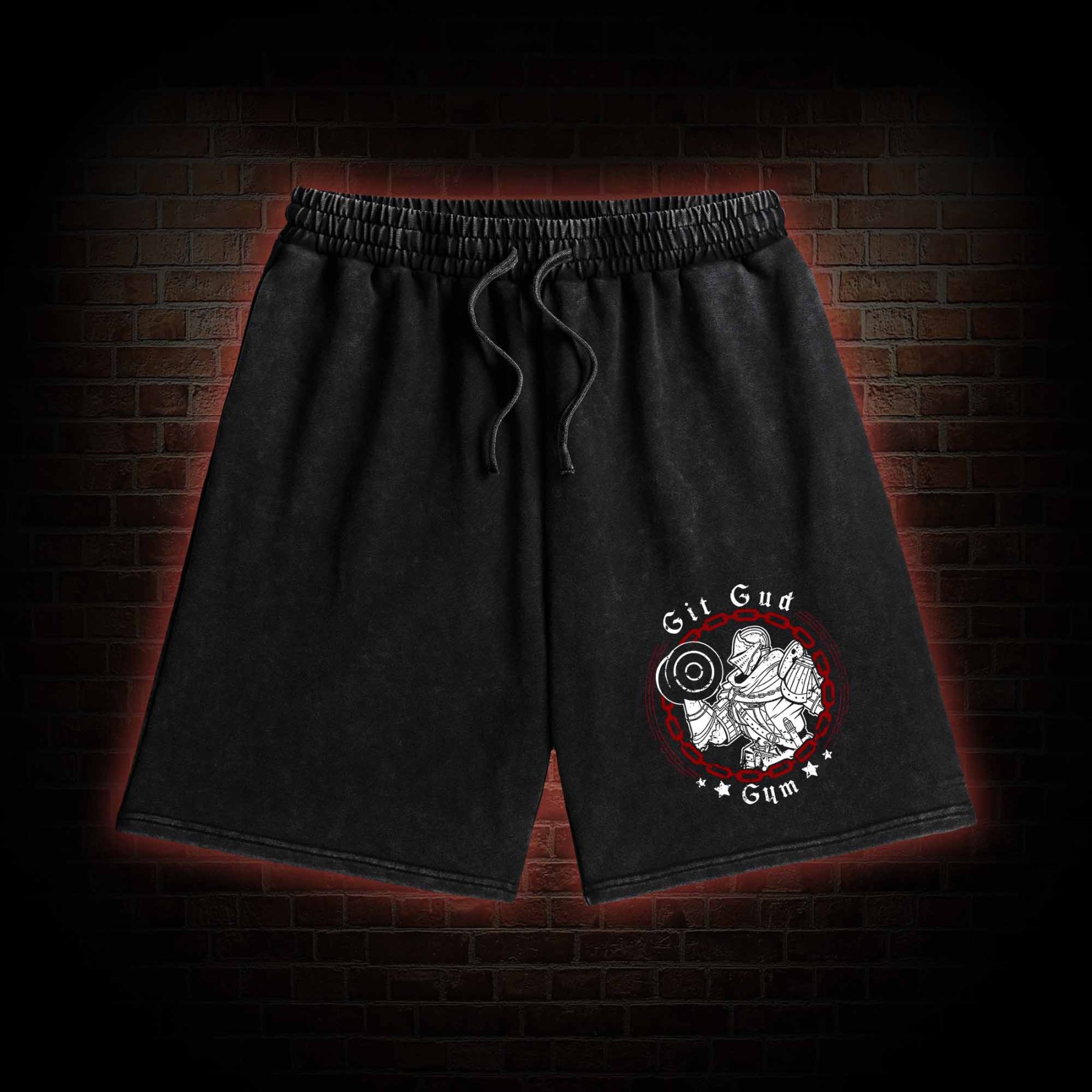 Git Gud Gym Washed Shorts