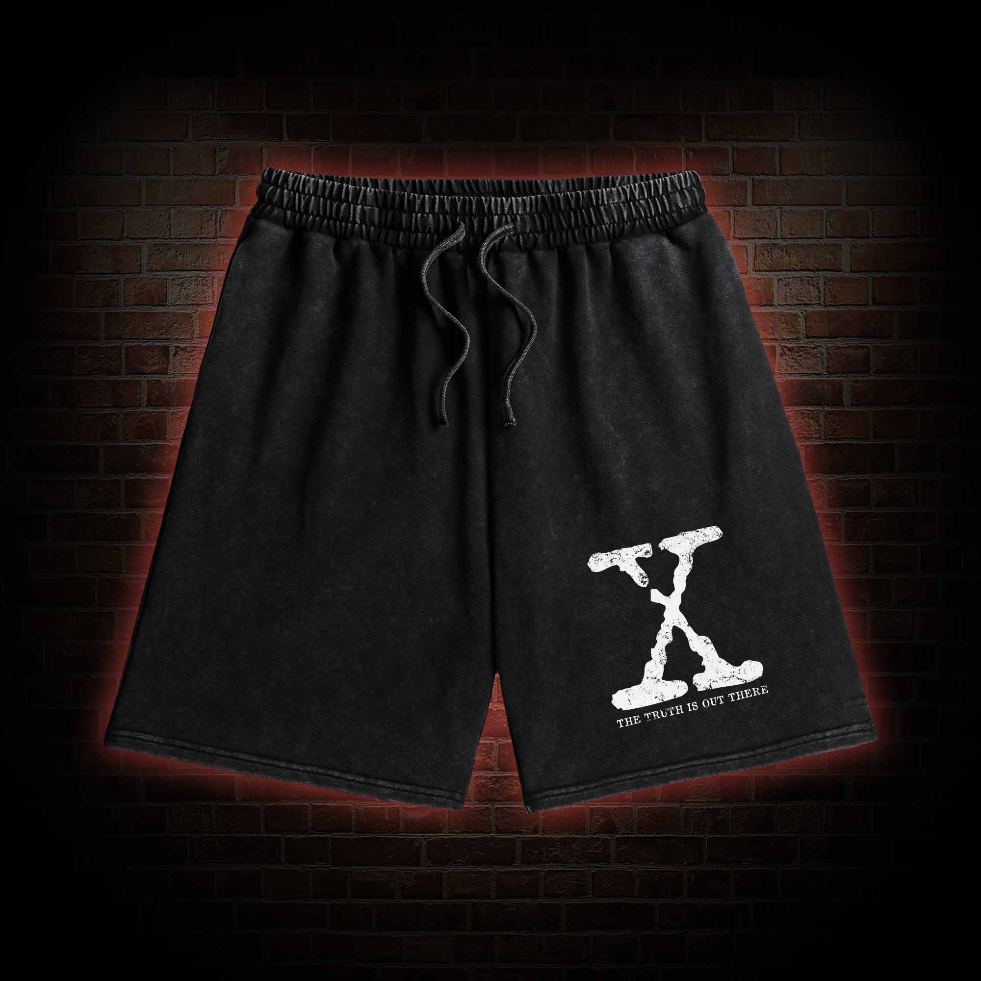 The True is Out There Retro Washed Shorts