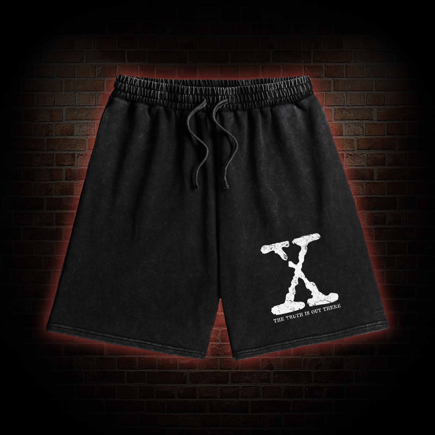 The True is Out There Retro Washed Shorts