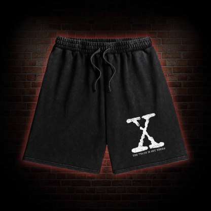 The True is Out There Retro Washed Shorts