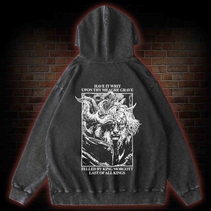 Wilful Traitors All Back Print Washed Hoodie