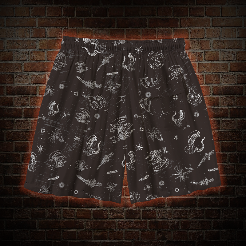 Aliens Mens Swim Trunks