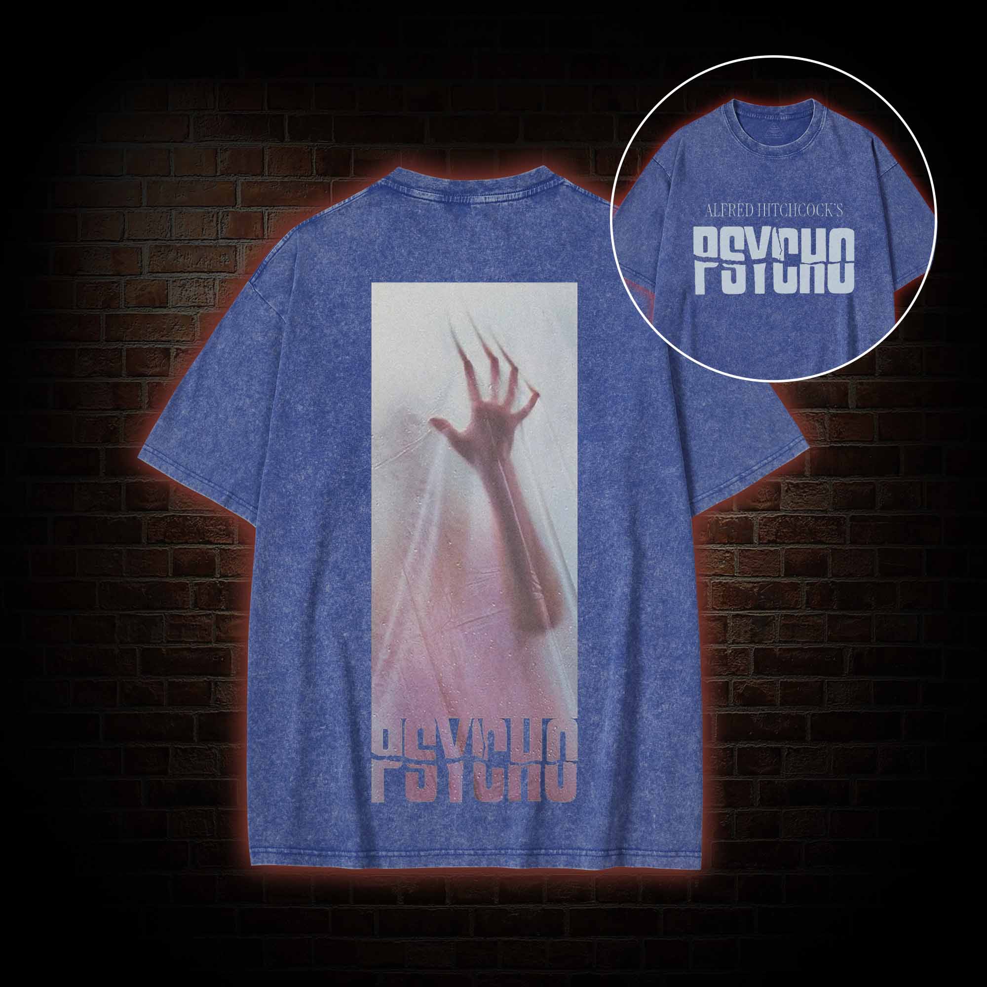 Alfred Hitchcock's Psycho Washed T-shirt