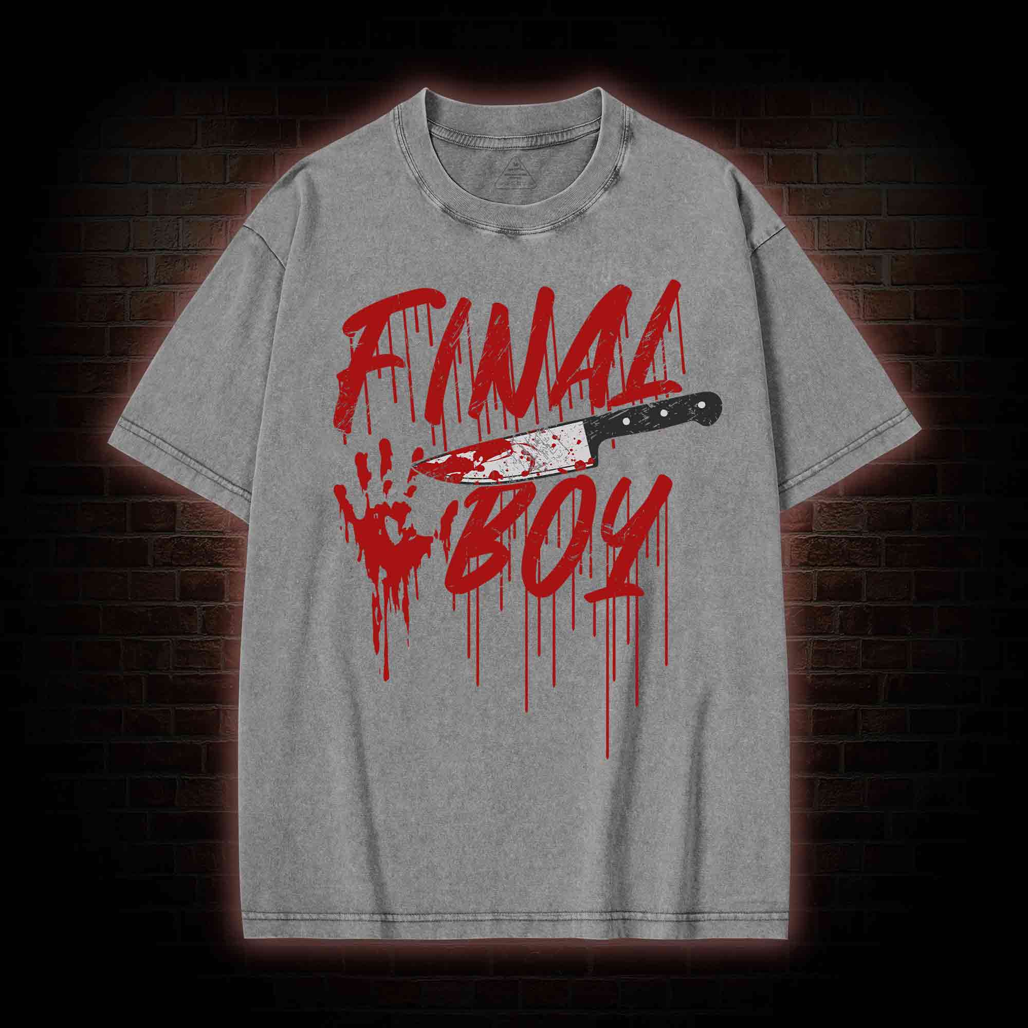 Final Boy&Girl Washed T-shirt