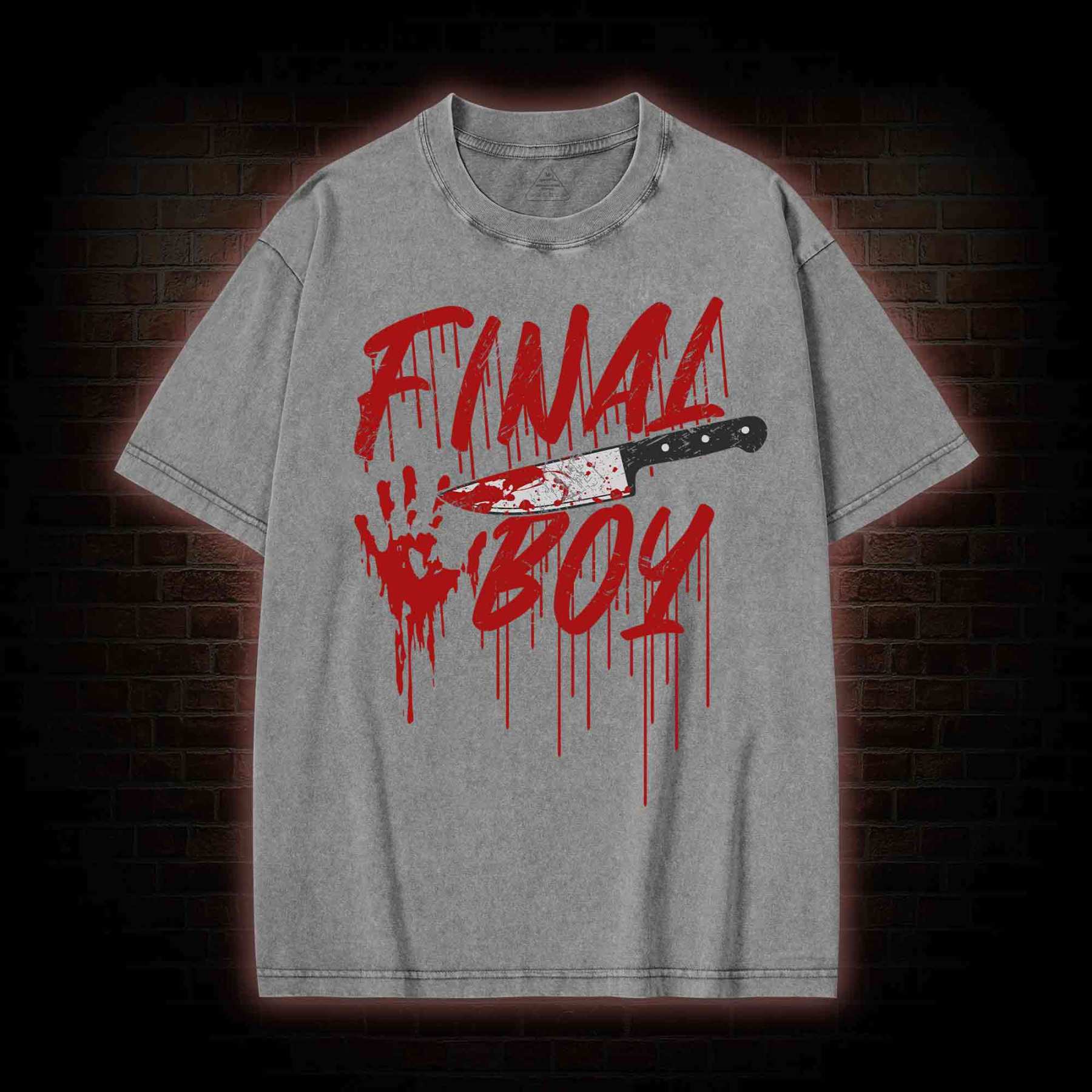 Final Boy&Girl Washed T-shirt