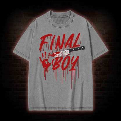 Final Boy&Girl Washed T-shirt
