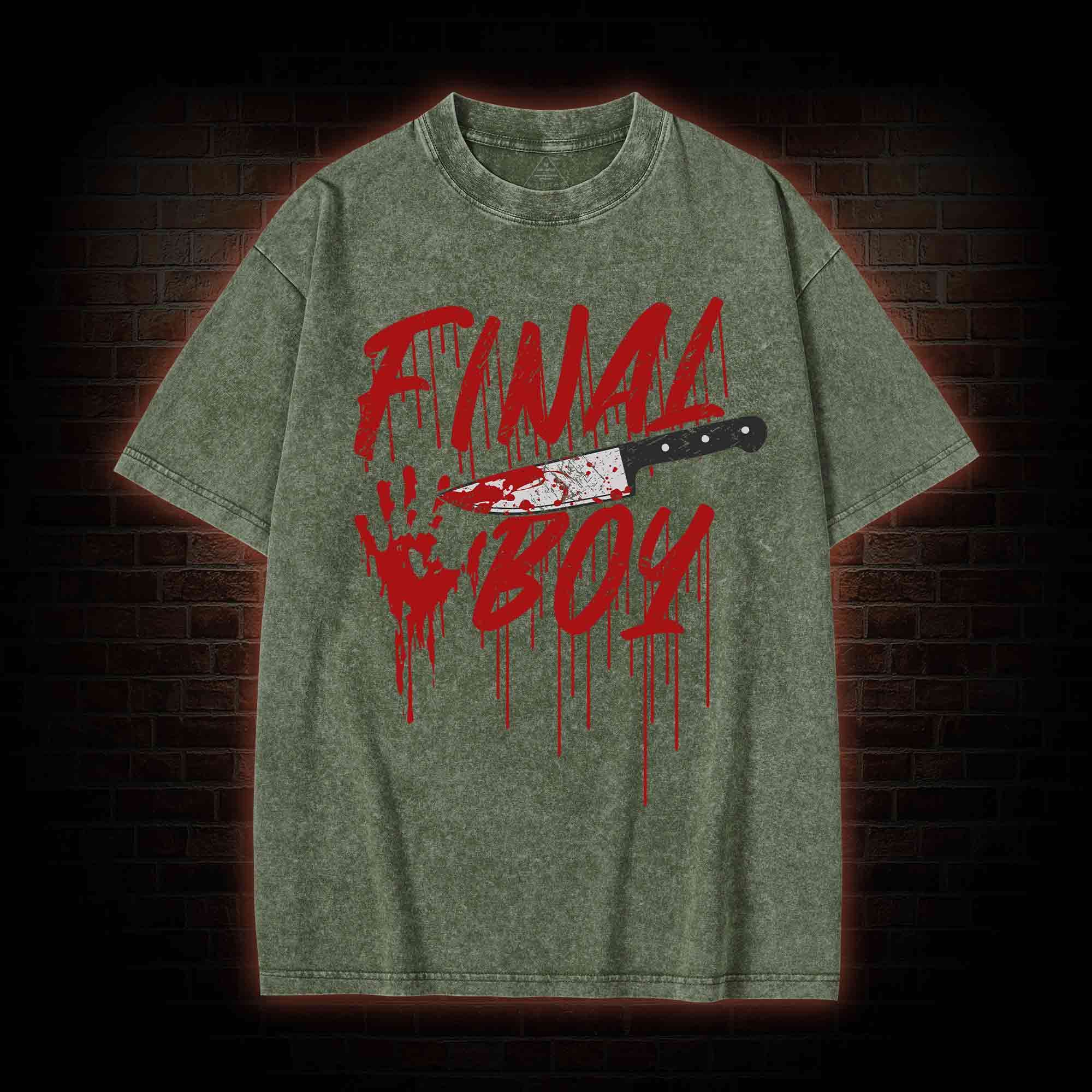 Final Boy&Girl Washed T-shirt