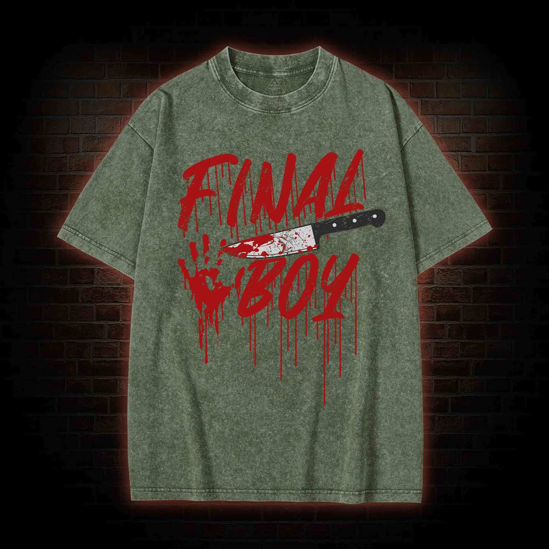 Final Boy&Girl Washed T-shirt
